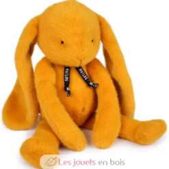 Peluche Lapin Méloé safran 37 cm - Maïlou Tradition