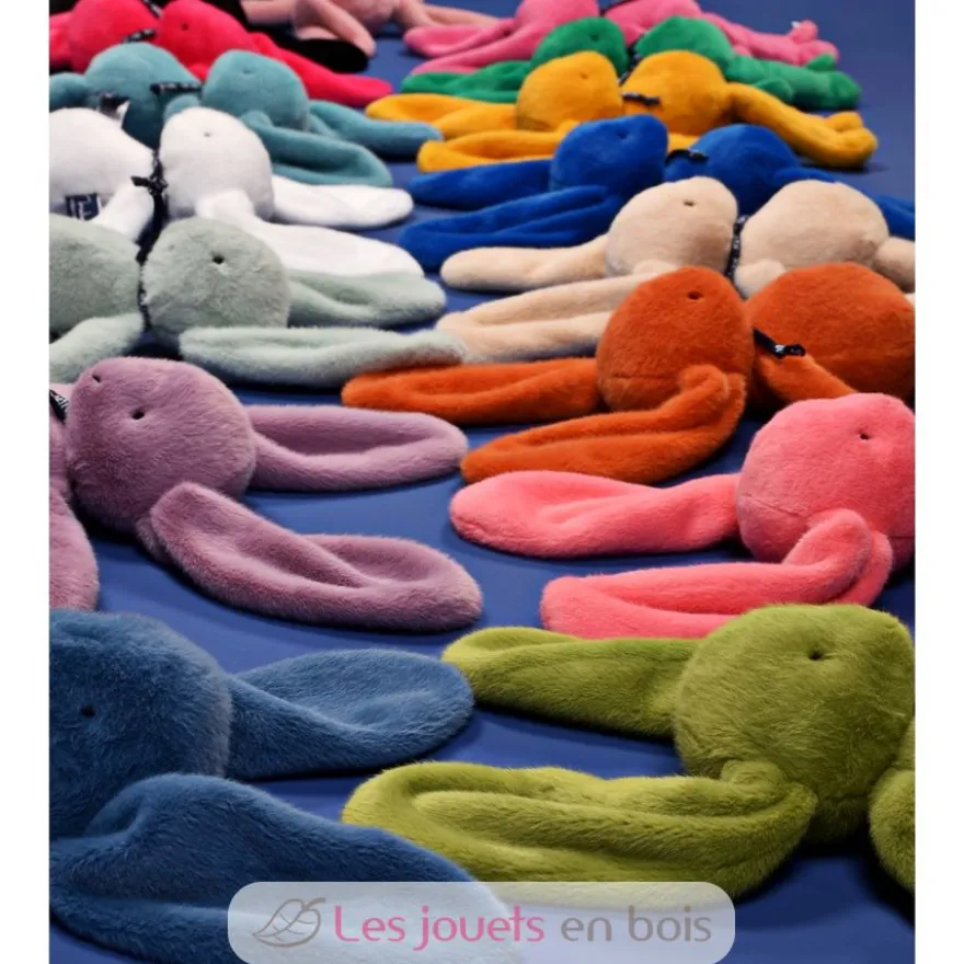 Peluche Lapin Méloé vert prairie 37 cm - Maïlou Tradition