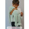Peluche Lapin Méloé vert sauge 56 cm - Maïlou Tradition