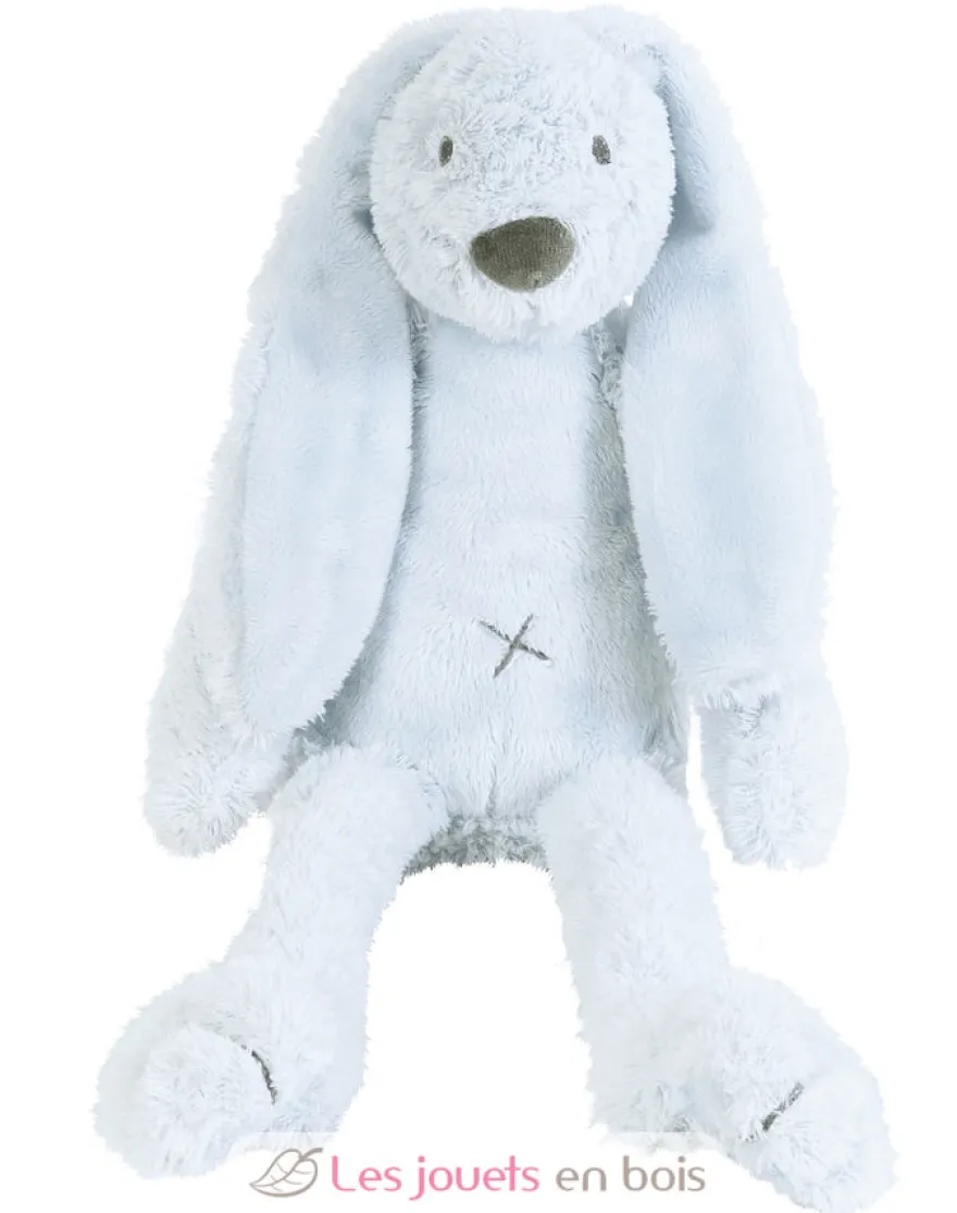 Peluche Lapin Richie bleu clair 38 cm - Happy Horse