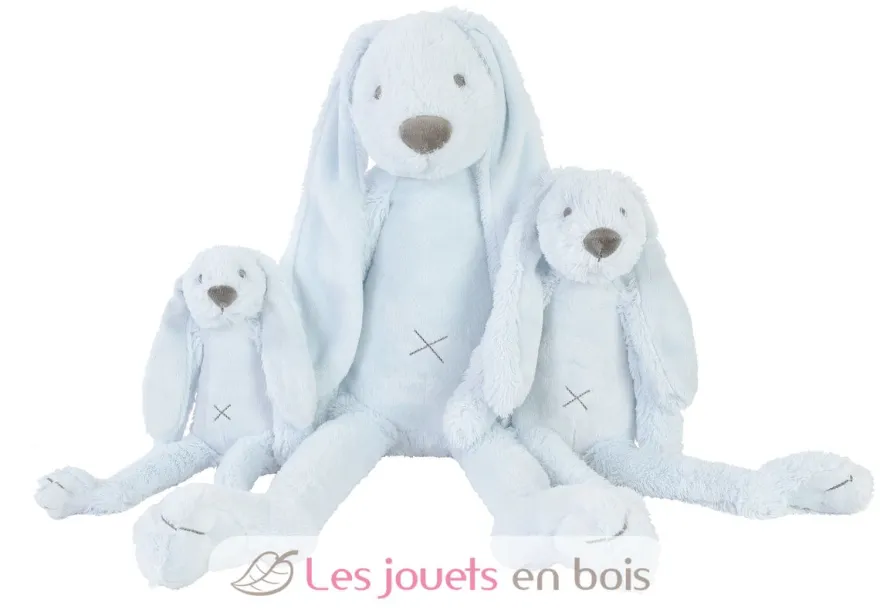 Peluche Lapin Richie bleu clair 38 cm - Happy Horse