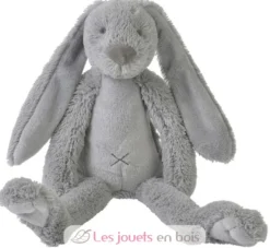 Peluche Lapin Richie gris clair 38 cm - Happy Horse
