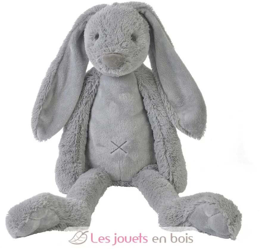 Peluche Lapin Richie gris clair 58 cm - Happy Horse