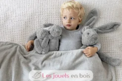 Peluche Lapin Richie gris clair 58 cm - Happy Horse