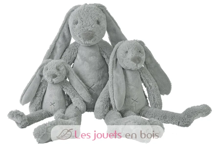 Peluche Lapin Richie gris clair 58 cm - Happy Horse