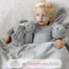 Peluche Lapin Richie gris clair 28 cm - Happy Horse