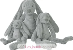 Peluche Lapin Richie gris clair 28 cm - Happy Horse