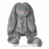 Peluche Lapin Richie gris 28 cm - Happy Horse