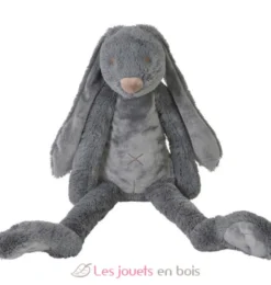 Peluche Lapin Richie gris 58 cm - Happy Horse