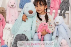 Peluche Lapin Richie gris 58 cm - Happy Horse