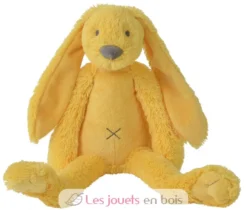 Peluche Lapin Richie jaune 38 cm - Happy Horse