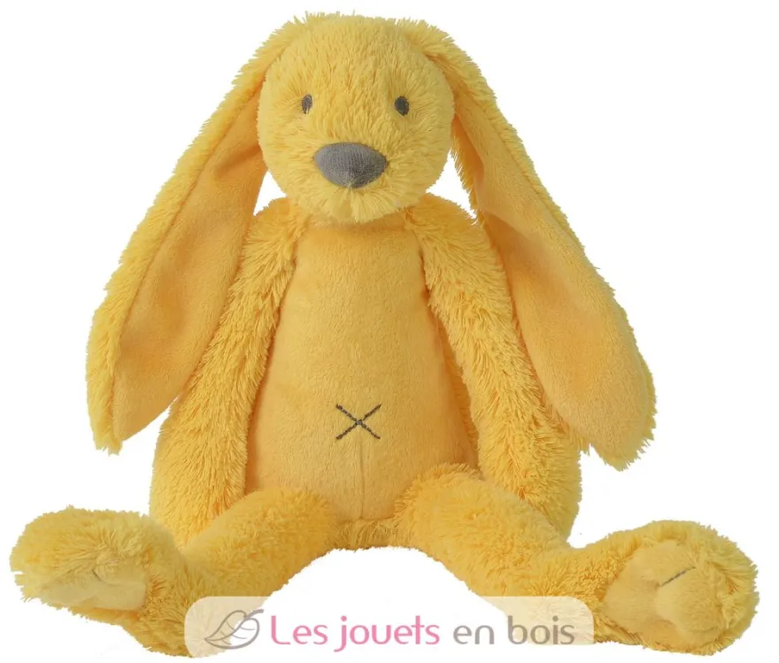 Peluche Lapin Richie jaune 38 cm - Happy Horse