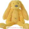 Peluche Lapin Richie jaune 28 cm - Happy Horse