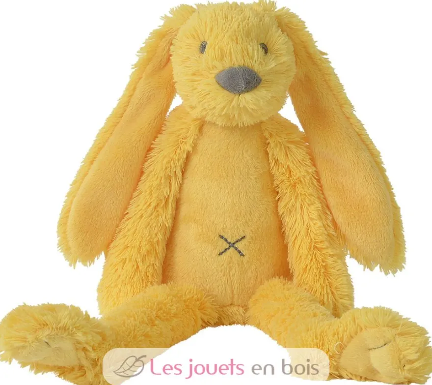 Peluche Lapin Richie jaune 28 cm - Happy Horse