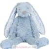 Peluche Lapin Richie Liberty bleu 38 cm - Happy Horse