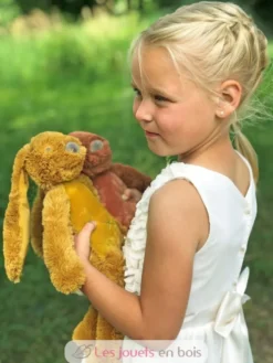 Peluche Lapin Richie ocre 38 cm - Happy Horse