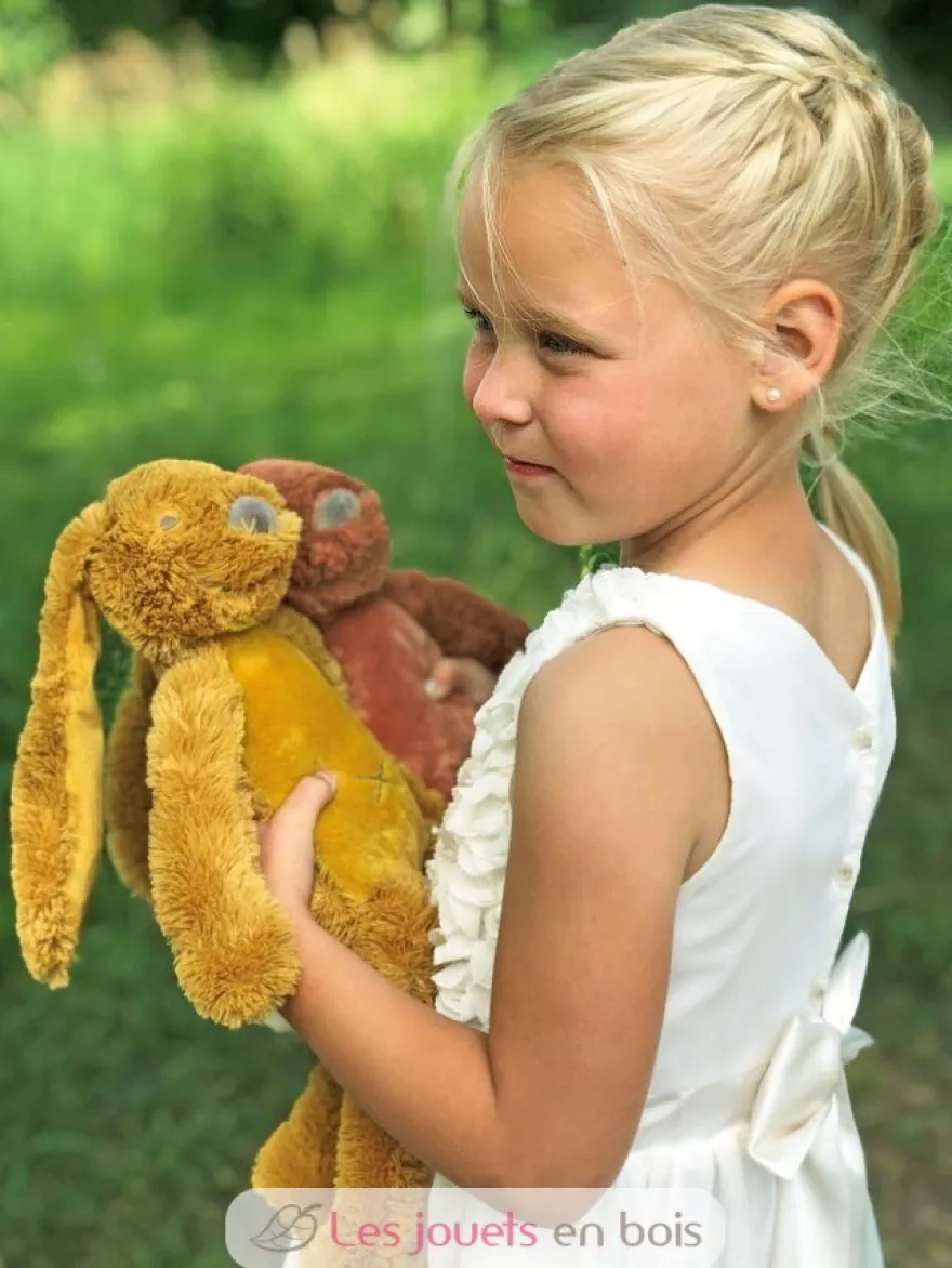 Peluche Lapin Richie ocre 38 cm - Happy Horse