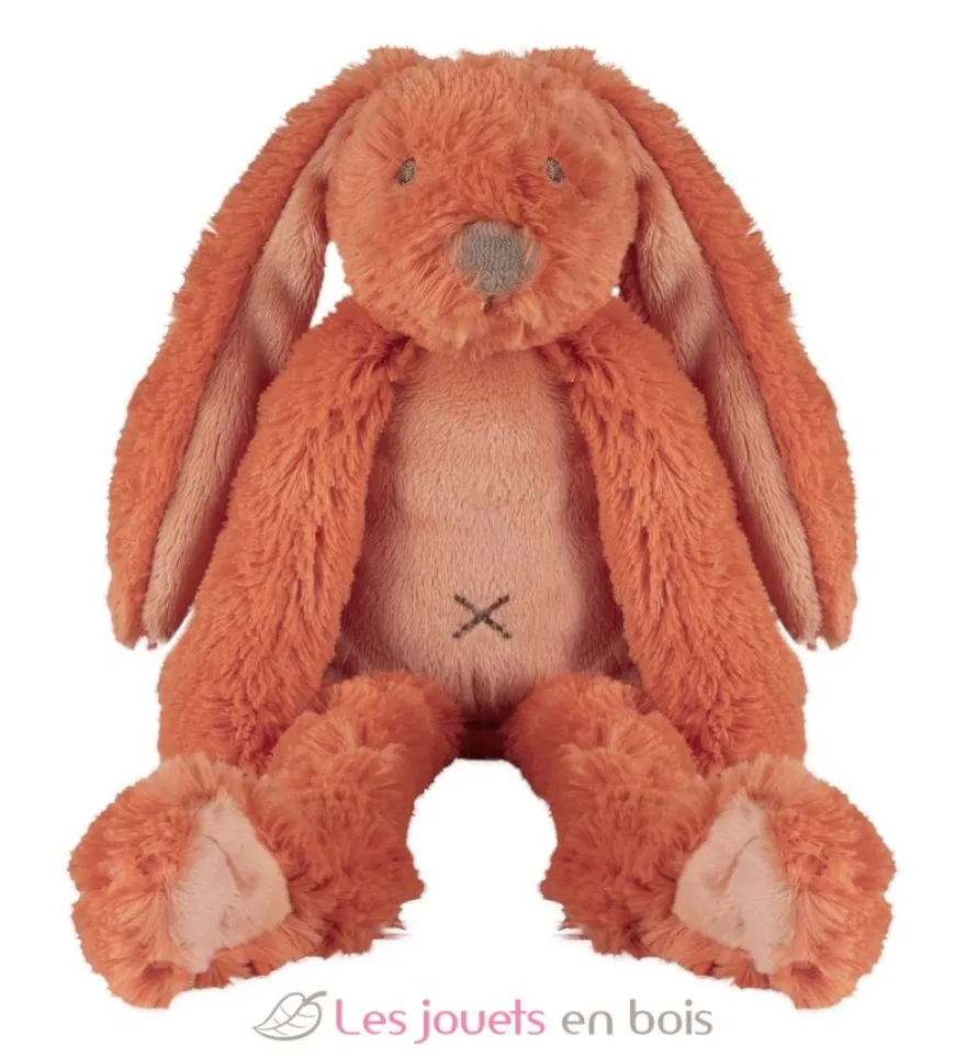 Peluche Lapin Richie Orange 28 cm - Happy Horse
