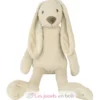 Peluche Lapin Richie polyester recyclé beige 58 cm - Happy Horse