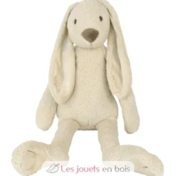 Peluche Lapin Richie polyester recyclé beige 58 cm - Happy Horse