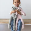 Peluche Lapin Richie rose clair 58 cm - Happy Horse
