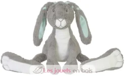 Peluche Lapin Twine gris 42 cm - Happy Horse