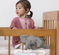 Peluche éléphant Elliot 30cm gris - Happy Horse