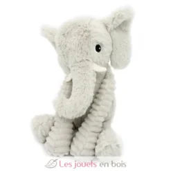 Peluche éléphant maman et son bébé gris clair - Les Déglingos