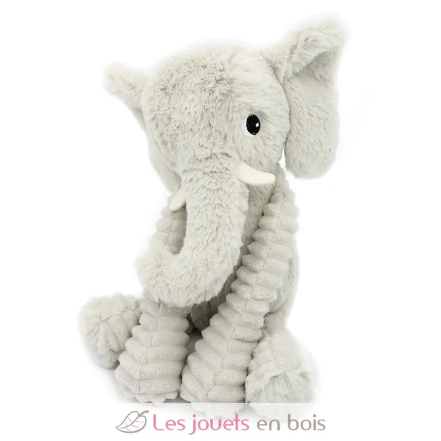 Peluche éléphant maman et son bébé gris clair - Les Déglingos