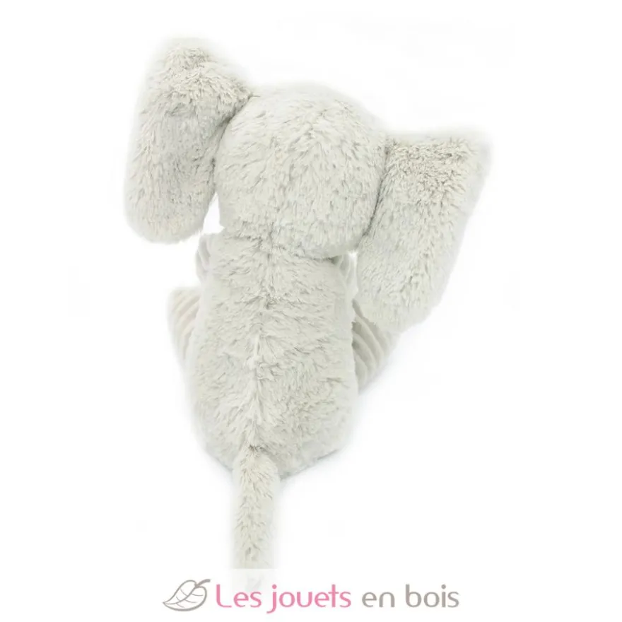 Peluche éléphant maman et son bébé gris clair - Les Déglingos
