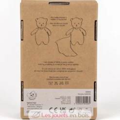 Peluche Marcel l'ours et son doudou en coton bio - Egmont Toys