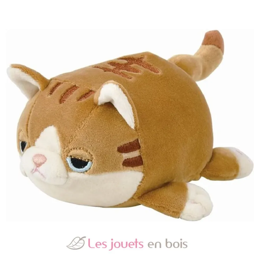 Peluche Mugi le bébé chat brun 11 cm - Nemu Nemu