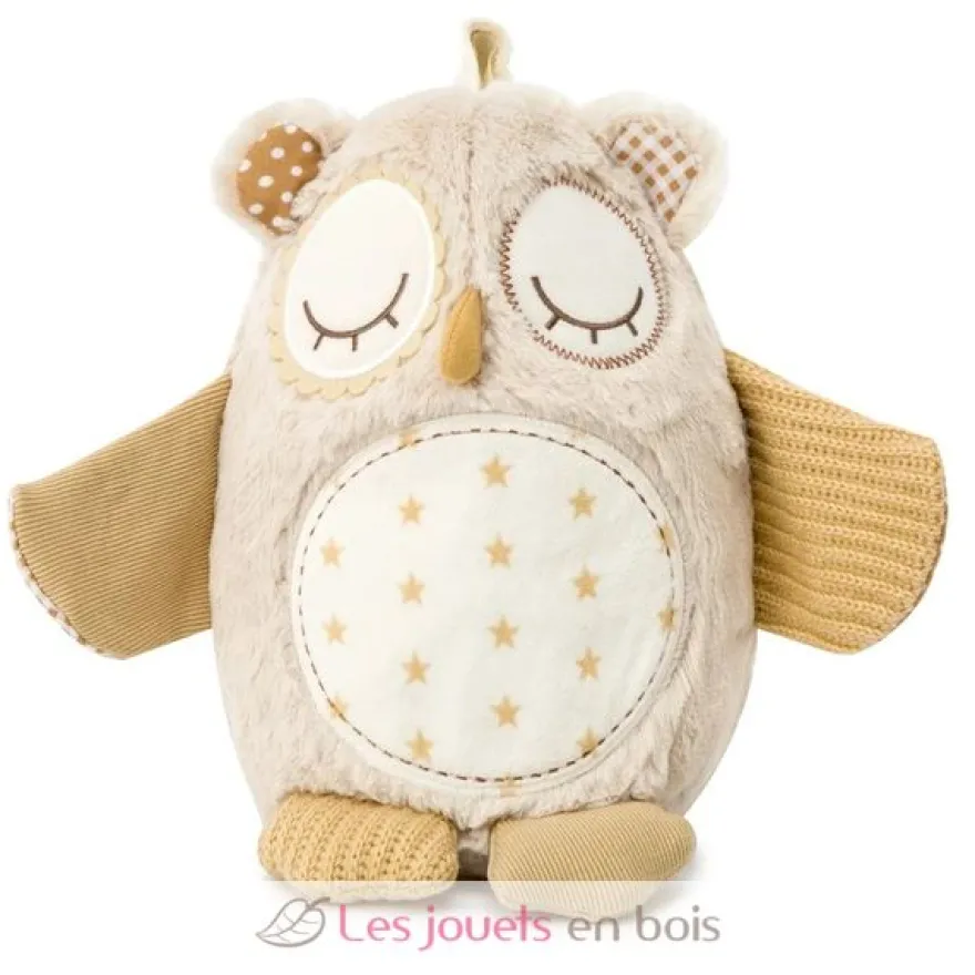 Peluche musicale chouette avec détecteur de pleurs - Cloud b