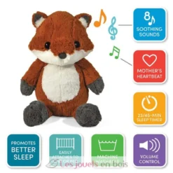 Peluche musicale - Frankie le renard - Cloud b