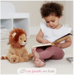 Peluche musicale Louis le lion avec détecteur de pleurs - Cloud b