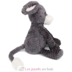 Peluche âne Poitou maman et son bébé gris - Les Déglingos