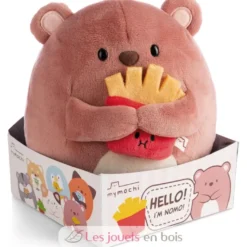 Peluche Ours Nomo 16 cm avec des frites - Nici