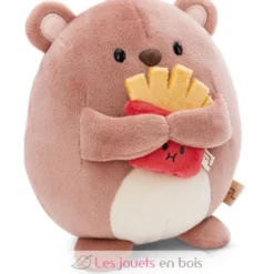 Peluche Ours Nomo 27 cm avec des frites - Nici