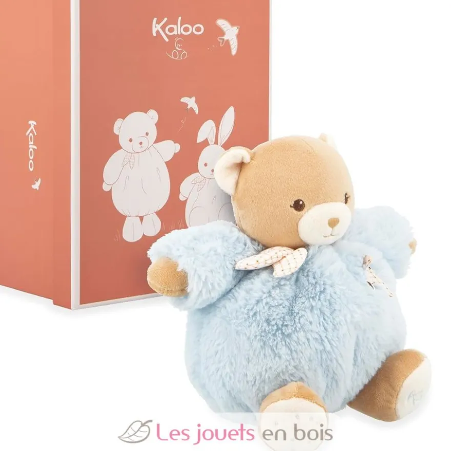 Peluche Ours Patapouf bleu 17 cm - Kaloo
