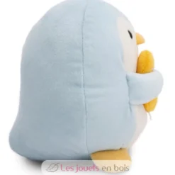 Peluche Pingouin Waddle 27 cm avec un canard - Nici