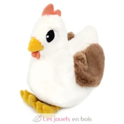 Peluche poule Pioupiou maman et son bébé blanc - Les Déglingos