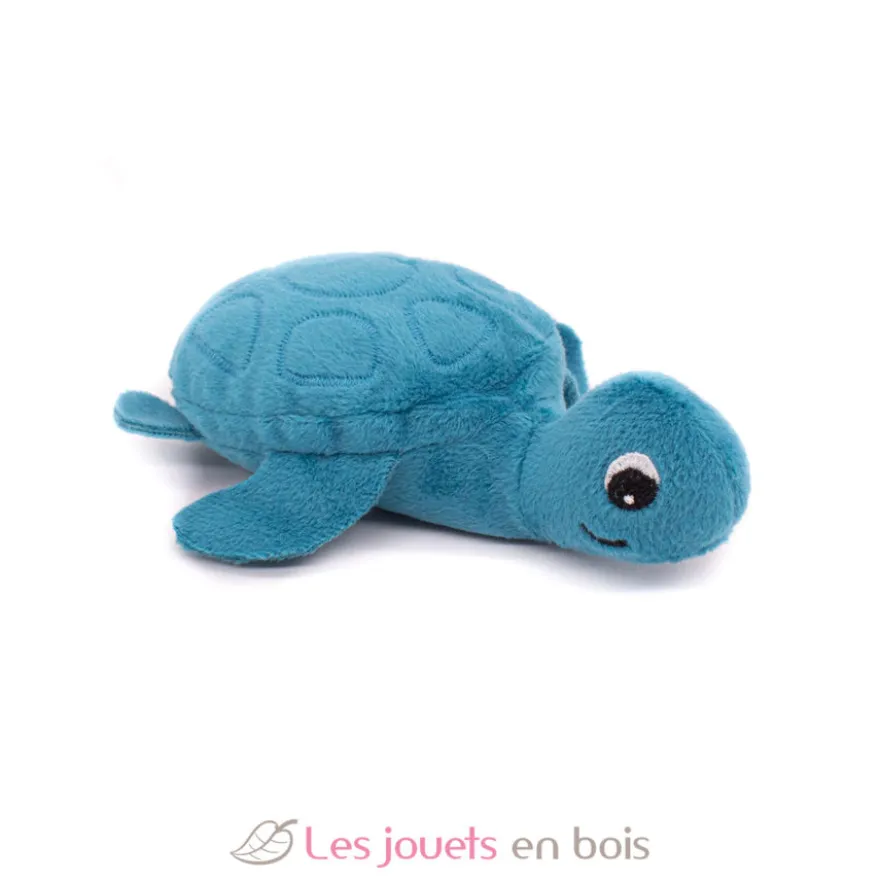 Peluche Ptipotos maman bébé tortue bleu - Les Déglingos