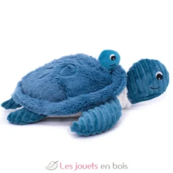 Peluche Ptipotos maman bébé tortue bleu - Les Déglingos