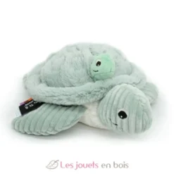 Peluche Ptipotos maman bébé tortue menthe - Les Déglingos