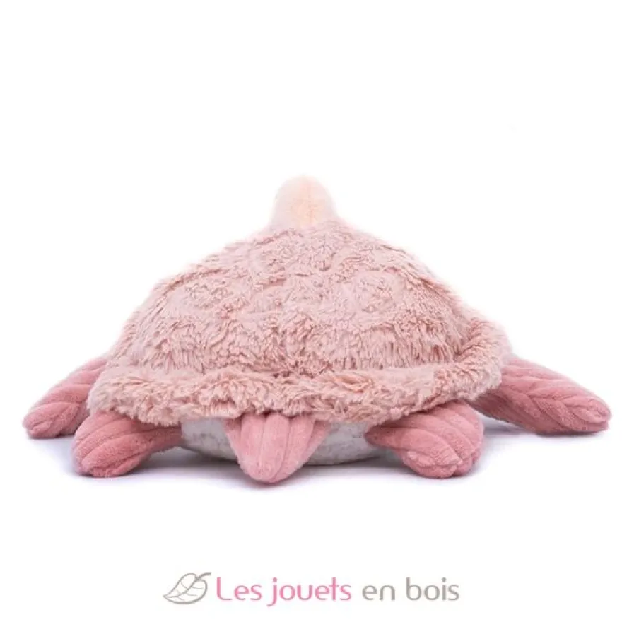 Peluche Ptipotos maman bébé tortue rose - Les Déglingos