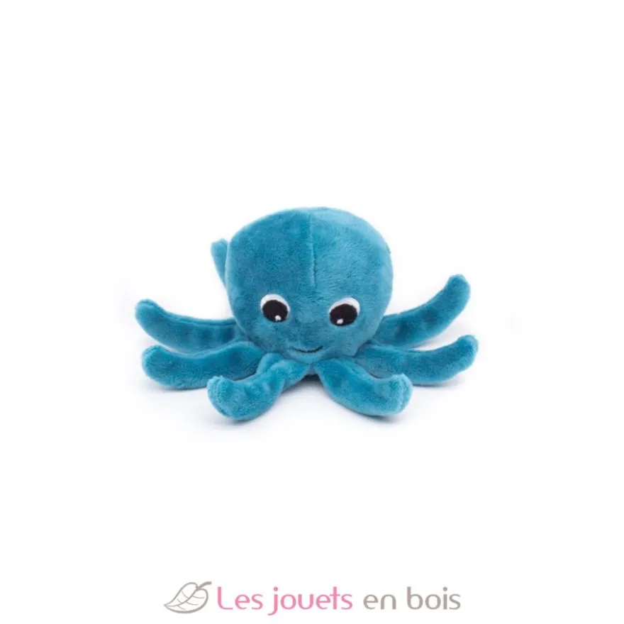 Peluche Ptipotos Pieuvre bleu Filou - bleu - Les Déglingos