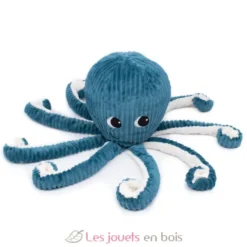 Peluche Ptipotos Pieuvre bleu Filou - bleu - Les Déglingos