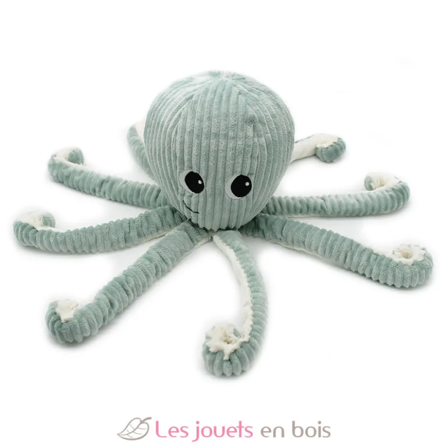 Peluche Ptipotos Pieuvre mint Filou - vert menthe - Les Déglingos