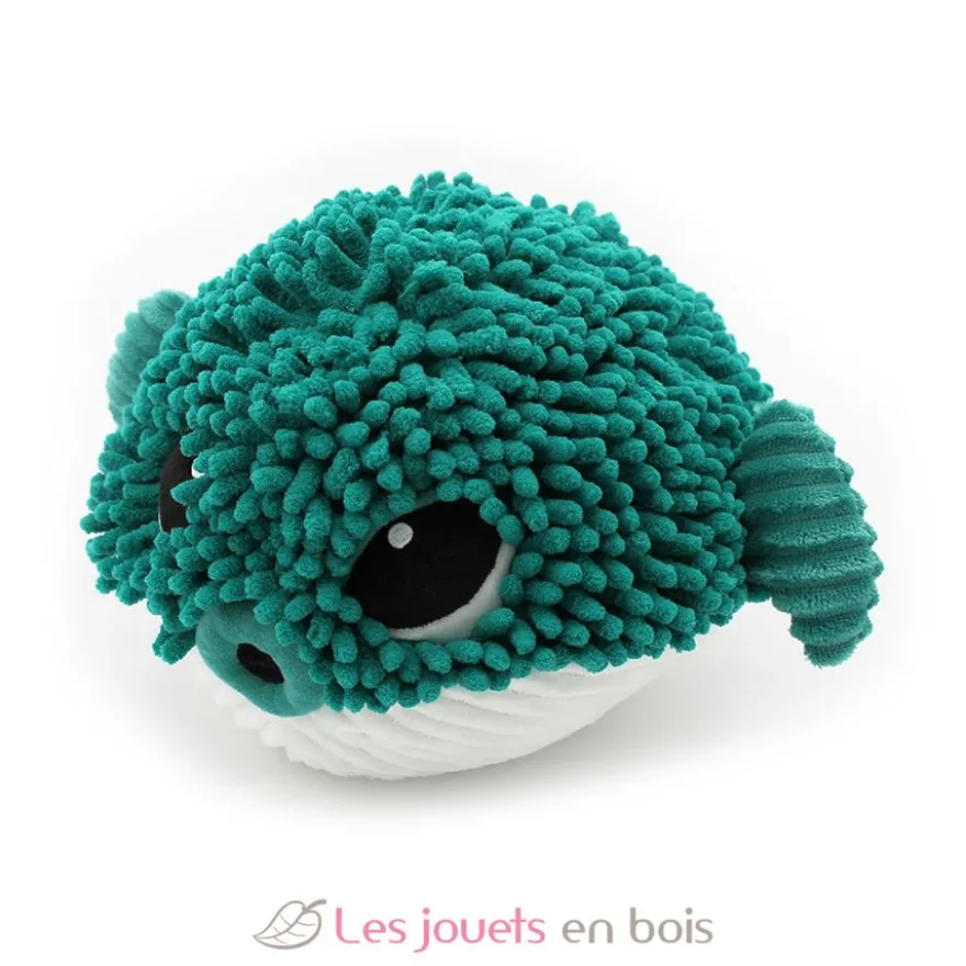 Peluche Ptipotos Poisson globe et son bébé vert - Les Déglingos