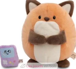 Peluche Renard Geeks 16 cm avec un jeu vidéo - Nici